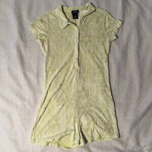 Justify - Terry Cloth Romper / Size Medium